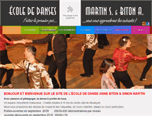 Tablet Screenshot of ecole-danses.com